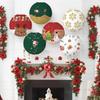 Hanging Lantern Paper Ball Christmas Festival Decoration Accessories Santa Xmas Gift Craft Decor Christmas Tree
