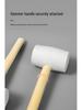 Non-Marking White Rubber Mallet with Wood Handle – Gentle On Tiles and Walls