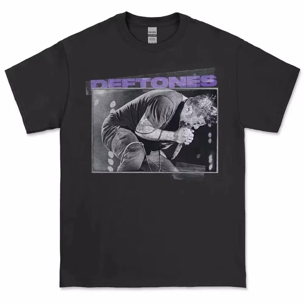 

2025 Deftones Співак Гурт Принтована Футболка Чоловіча Жіноча Хіп-Хоп Рок Футболка Модна Футболка з Коротким Рукавом Літня Унісекс Футболки Топи S