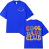 Cool Dad Club T-shirt Men Clothing Dads Birthday Short Sleeve T-shirts Grandfather Husband Homme Cotton T-shirt Tops Streetwear