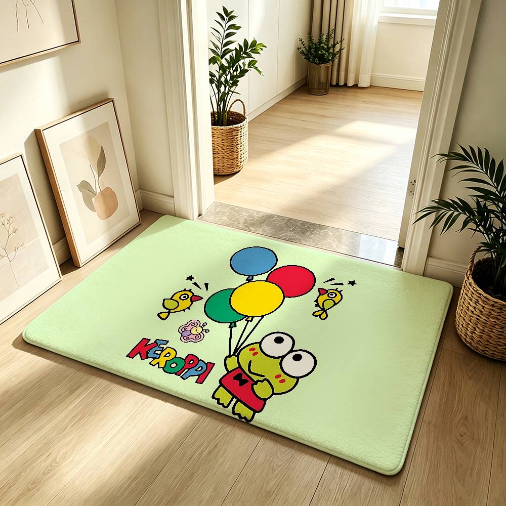 Kawaii-K-kERoppis-Cartoon Carpet Bathroom Anti-slip Mat Door Mat Home Decoration Mat Entrance Door Mat Scratch-resistant DoorMat