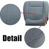 NLQR Steel Gray Front Driver Side Bottom Replacement Cloth Seat Cover Compatible with Ford F-150 2011 2012 2013 2014 Driver Seat Replacement