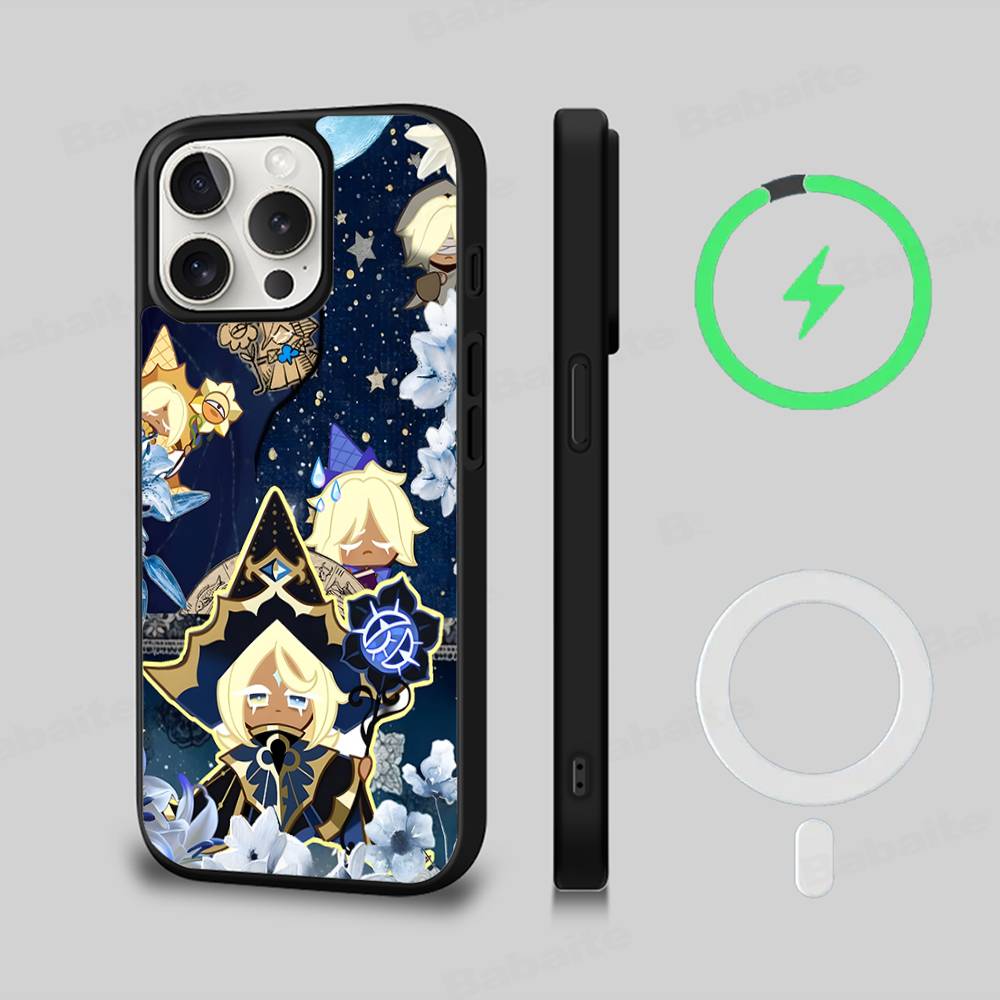 Cookie Run Kingdom Magnetic Wireless Phone Case For IPhone 17 16 15 14 13 12 11 Pro Max Plus Mag Phone Cover