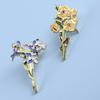 Spilla da Bavero Spilla Van Gogh Girasole Iris Spilla Fiore Spilla da Cappello in Metallo per Vestiti Spille Smaltate Spille per Zaino Regali per Donne