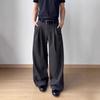 American Pinch Pleated Casual Trousers Men's Spring New Retro Straight Wide-leg A-shaped Loose Versatile Trousers