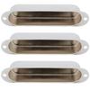 3Pcs Closed Pickup Cover Single No Hole Brass Instrument Guitar Musical Accessories