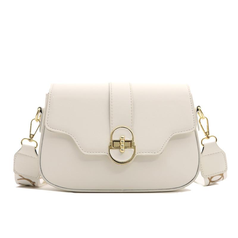 Trendy Small Pu Shoulder Bag For Women 2024 Stylish Lock Buckle Crossbody Bag