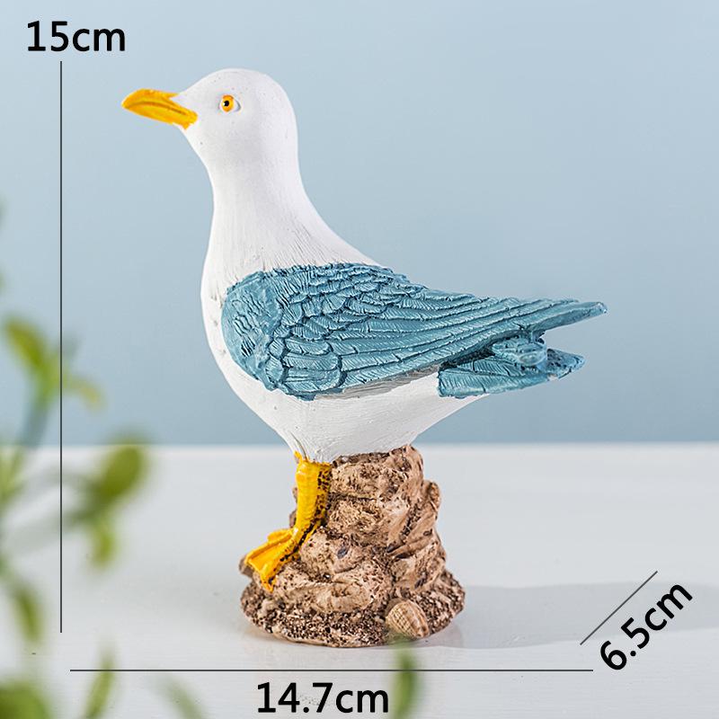 

Подставка в виде морской птицы в виде чайки, миниатюрный пенек, домики для сада фей, украшения, мини-поделки, микро-ландшафтный декор, аксессуары для самостоятельного изготовления B
