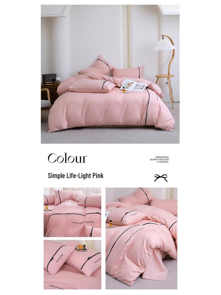 Luxury Five-Star Hotel White Linen Duvet Cover & Bedding Set
