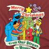 Sesame Street Unisex Adult Vintage Christmas T-Shirt