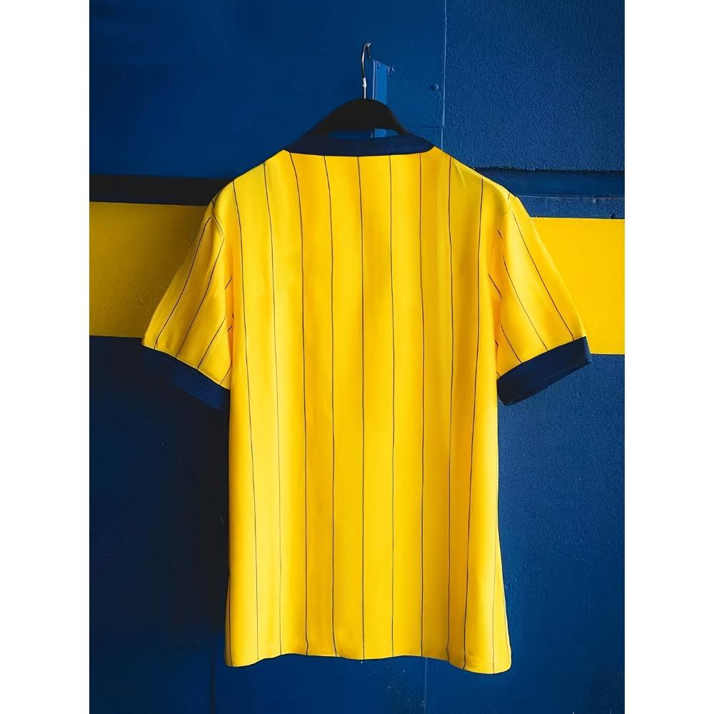 Breathable Polyester Striped Shirt Unisex Football Top Suitable for Training Running Parties and Daily Casual Wear All Seasons