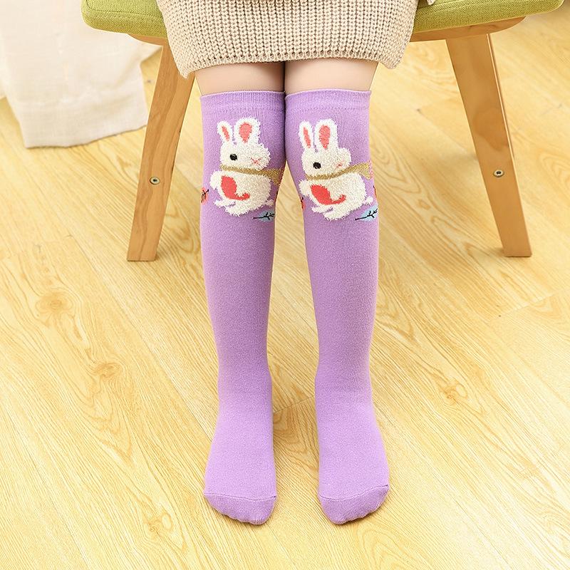 Kinder Cartoon Mittelrohrsocken: Leichte Frühling/Herbst Kniestrümpfe für Mädchen