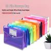 Vertical Snap Button Accordion File Bag - Large Capacity Document Organizer