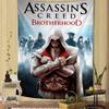 Nástěnná tapiserie inspirovaná Assassin's Creed, Japonské anime nástěnné umění k zavěšení do ložnice, koleje, herny pro fanoušky