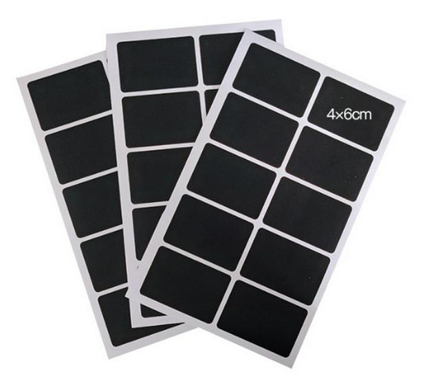 Erasable Self-Adhesive Frosted Blackboard Label for Glass Bottles