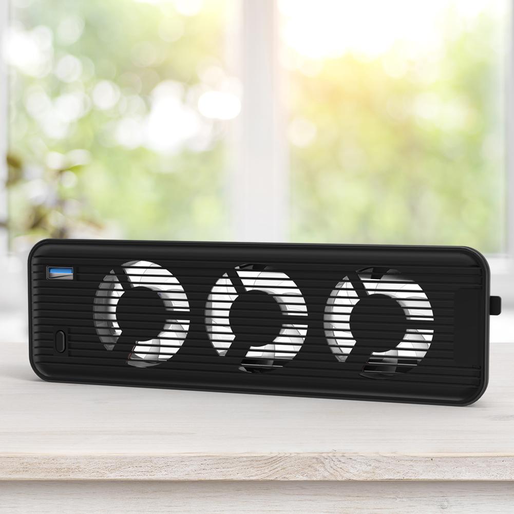 Cooling Fan LED Light Game Console Cooling Fan Quiet Cooler Fan 5500RPM with 3 Fans for Playstation 5 Disc&Digital Edition