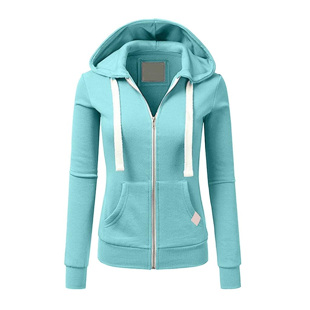 Dámská módní sportovní mikina Cardigan Bunda s kapucí se stahovací šňůrkou