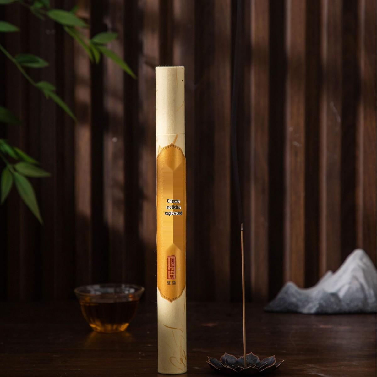 Handmade Pure Sandalwood & Agarwood Incense Sticks for Calming Aromatherapy and Zen Home