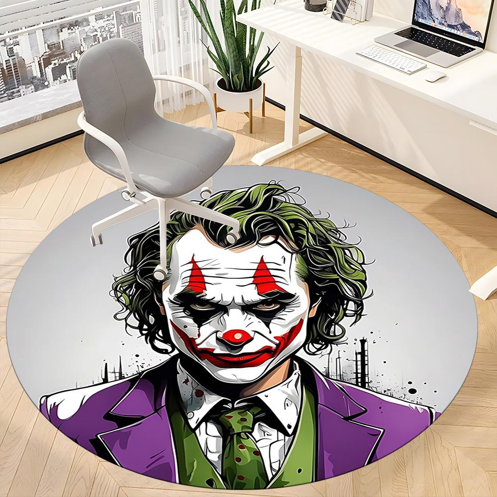 1pc Clown Costume Office Round Area Rug, Under Office Chairs Bedroom Living Room Home Decor, Room Deco, Available in Various Sizes