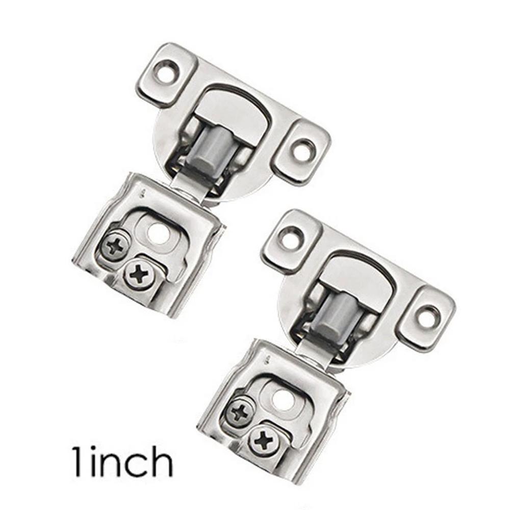 2Pcs Soft Closing Cabinet Hinge Overlay Self Slow Close Door Hinges for Kitchen Cabinets Face Frame Concealed Hinges Door Damper