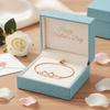 Zircon Lucky Symbol Bracelet Light Luxury Bowknot Bracelet Knot Design Hand Chain  Wedding Jewelry