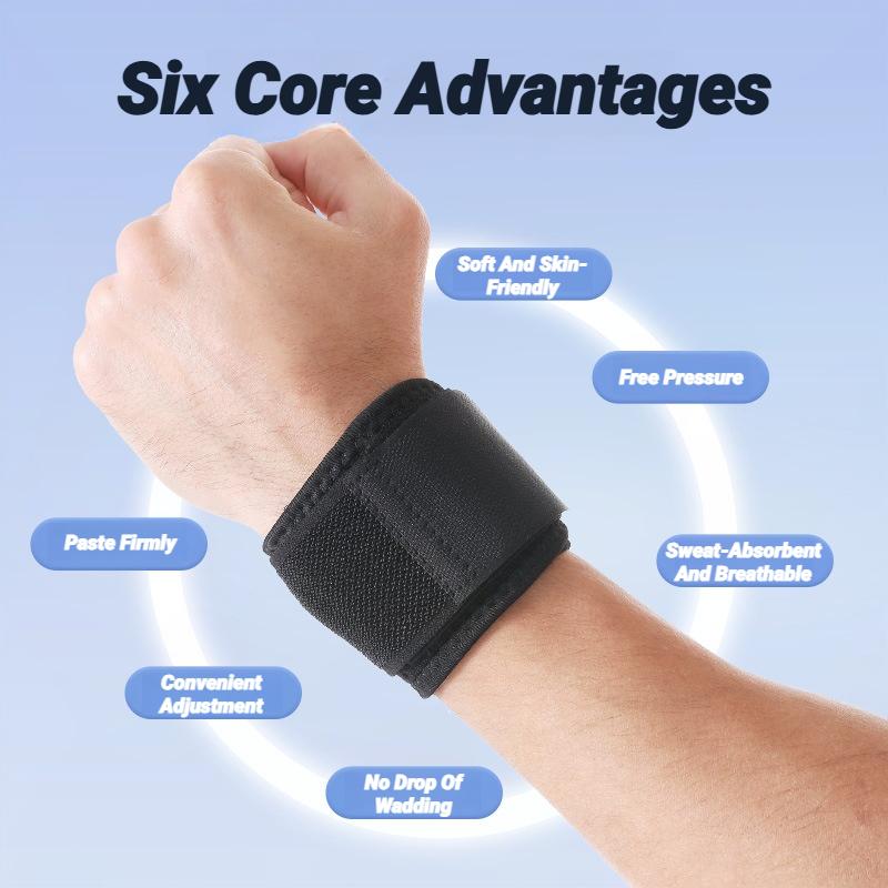 Adjustable Support Wrist Guards Sports Wristbands for Badminton Basketball Volleyball Fitness Thin Pressurized Design