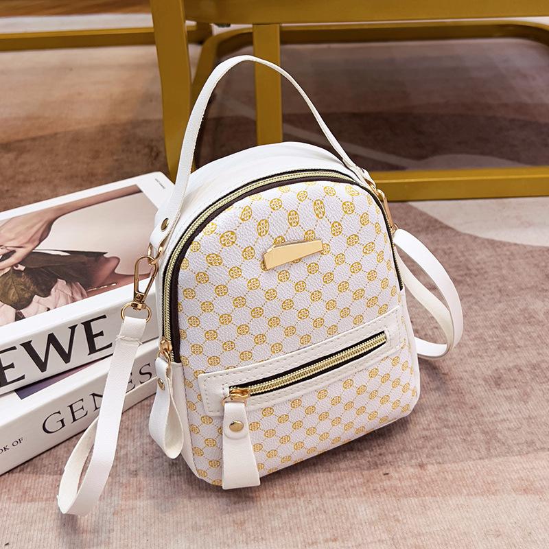 Printed simple backpack fashion backpack women s bag fresh and sweet student bag handbag