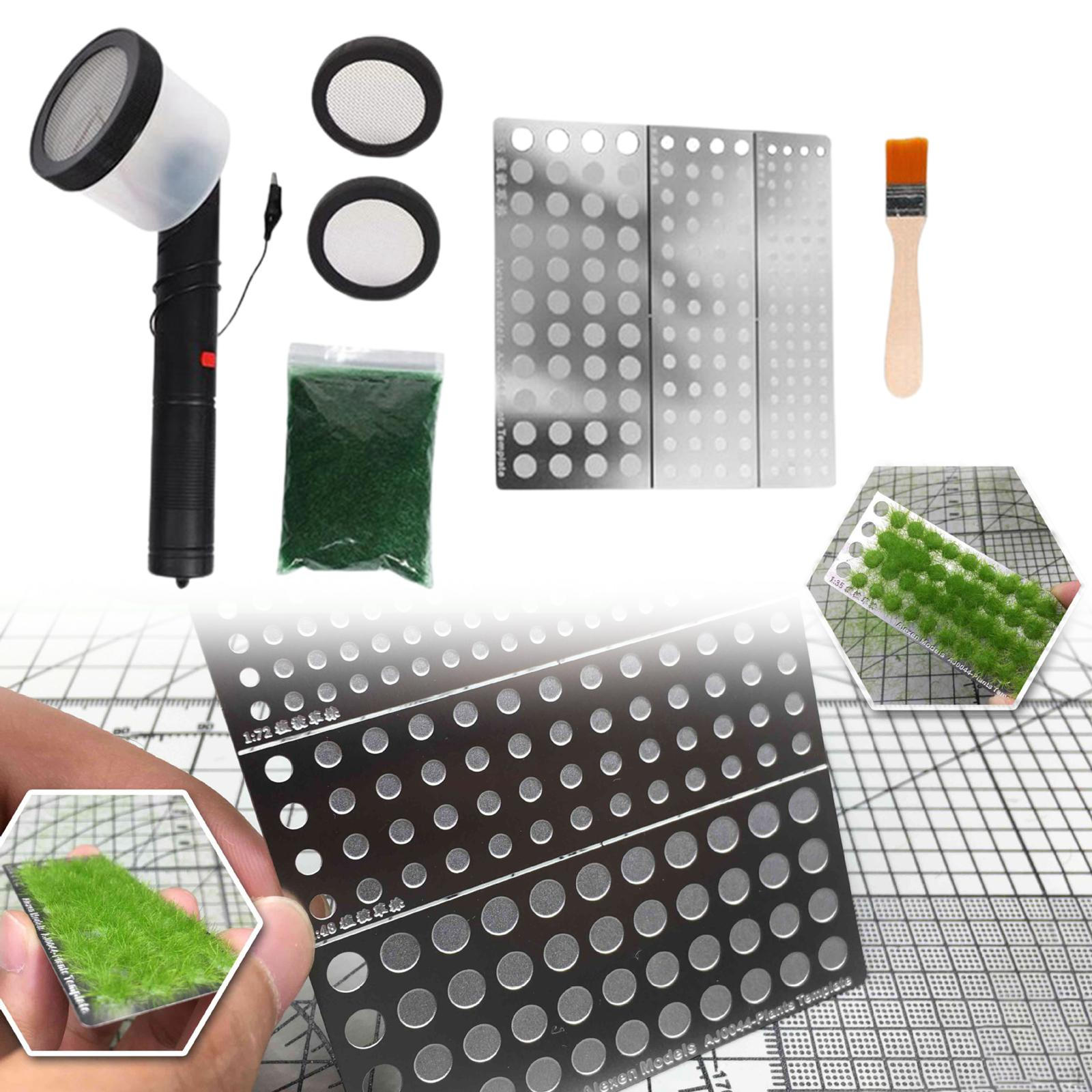 Handheld Electrostatic Flocking Machine Modeling Accessories Grass Planter for DIY Project