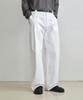 Wednesday Oasis Deep Tuck Wide Cotton Pants_Ivory(W26Pt03)