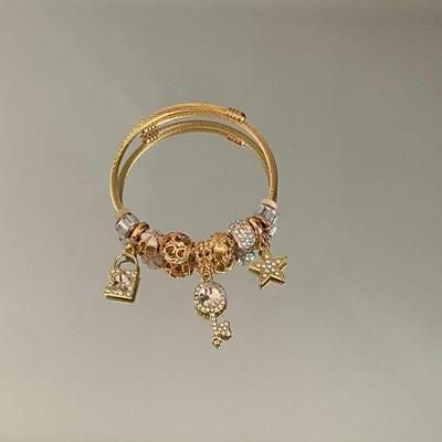 Vintage Luxusarmband mit Diamanten: Vielseitiges Design für Paare & beste Freunde