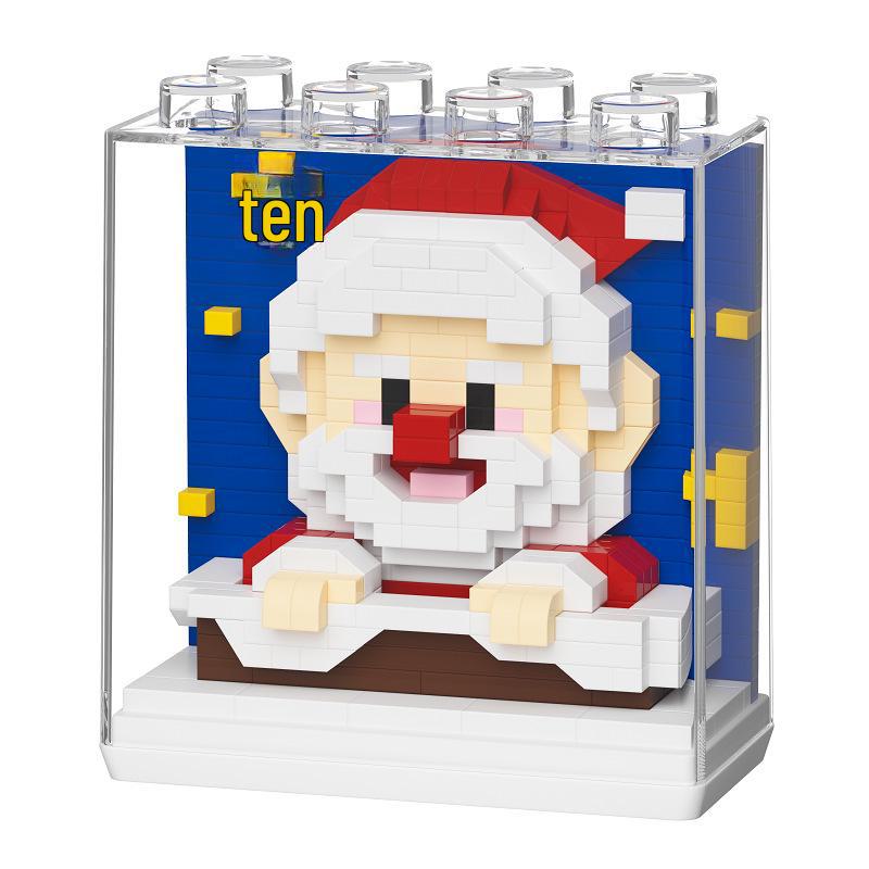 Christmas-Themed Building Blocks: Compatible with Lego, Features Santa & Reindeer