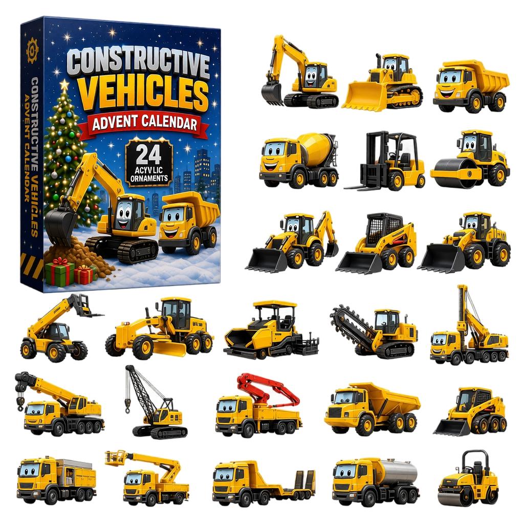 Christmas Advent Calendar Days 2D Vehicle Pendant