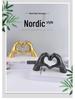 Heart-In-Hand Resin Ornament: Bedroom & Desktop Decor Gift