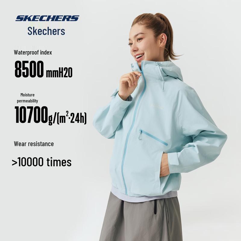 

Skechers Women s Hooded Waterproof Hiking Jacket M 90