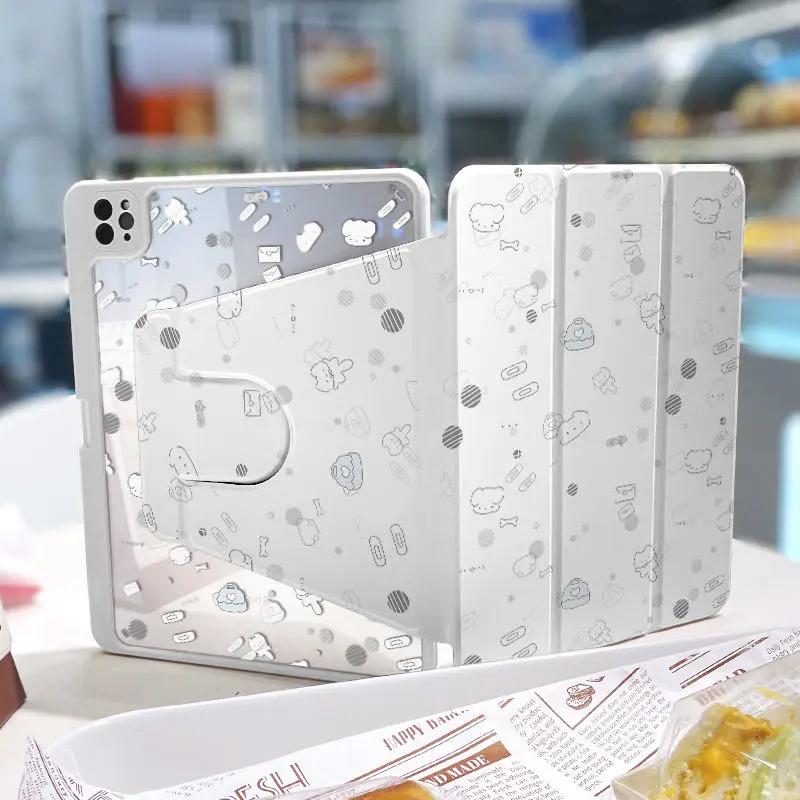 Rotating Stand Tablet Cover for IPad 10th Generation Case 2022 Pro 11 2nd 3rd 4th IPad 2017 2018 9.7inch 10th Funda Cute Cartoon