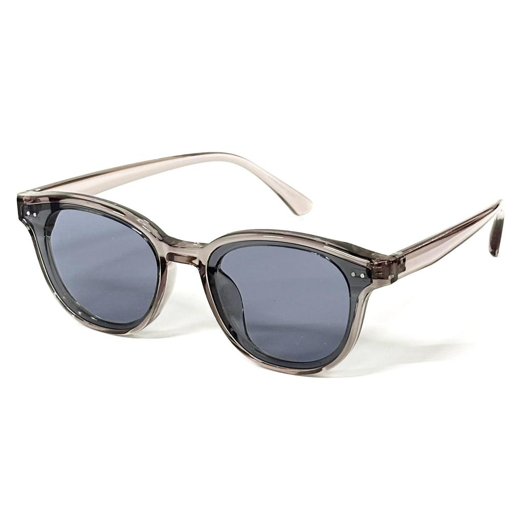 FashionBerry Clear Gray x Light Smoke Sunglasses with Over UV Oval Thick Lightweight Eyewear for and Outdoor Activities 99% Protection, Lenses,