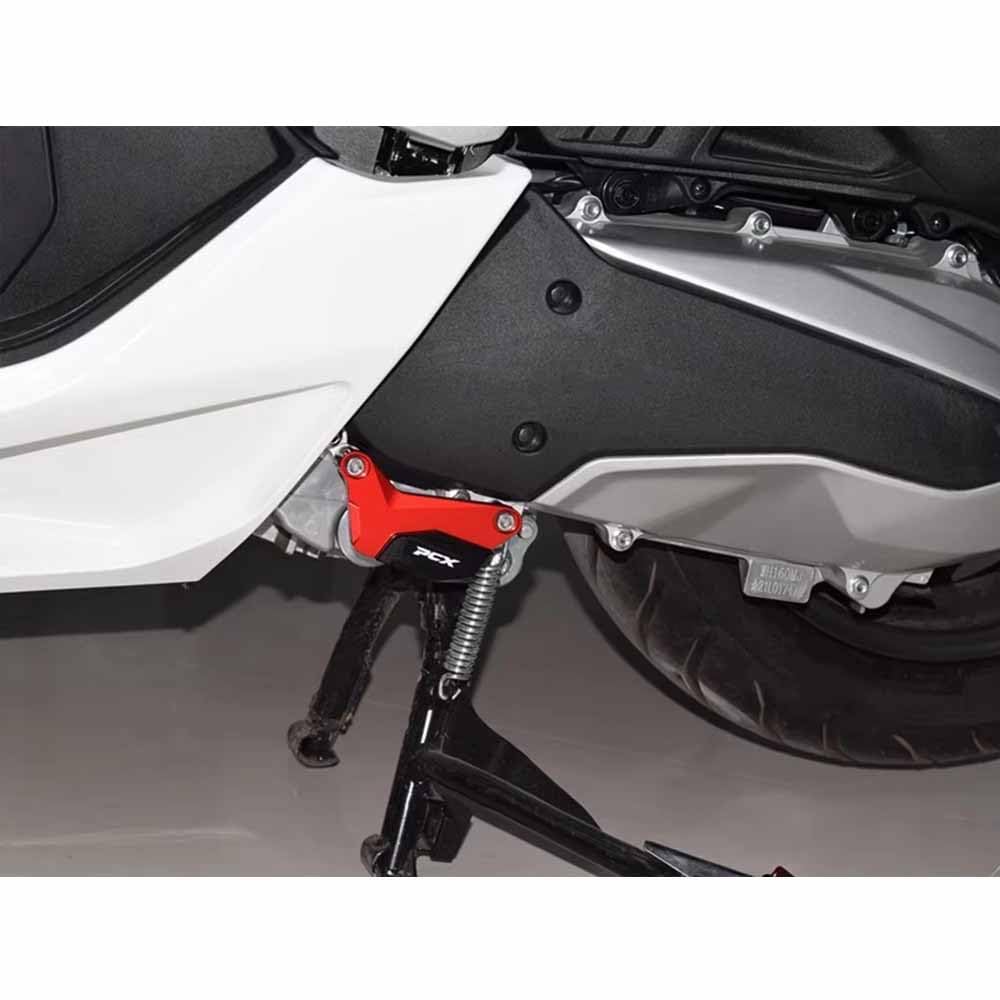 For PCX160 2025 Jk05 Kf47 2025 PCX160 150 125 2025 Modified Transmission Bottom Gearbox Protective Cover Decoration Motorcycle Accessories (Red)