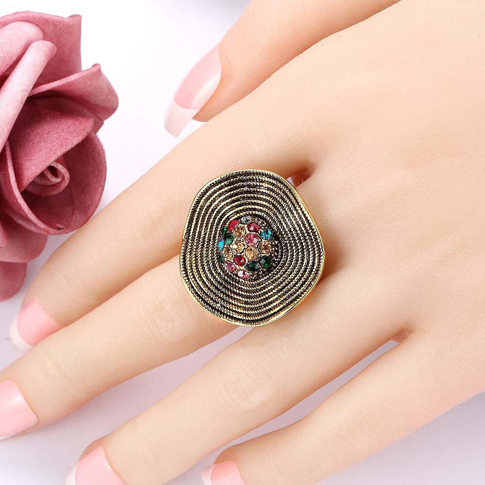 

Diamond Antique Gold Vintage- Women s Ring One Size
