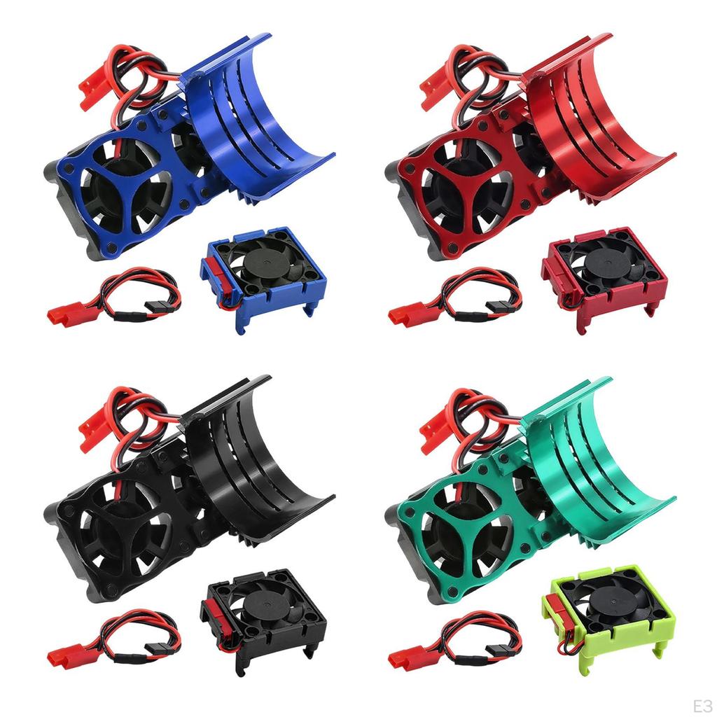 3340 RC Cooling Fan Motor Remote Control Car Accessories Reliable Double Fans Replacement for