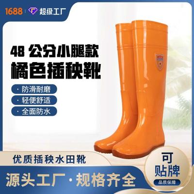 High Rain Boots Seedling Shoes Rain Shoes Water Shoes Farming Rice Non-slip, Waterproof, Wear-resistant and Wear-resistant Unisex