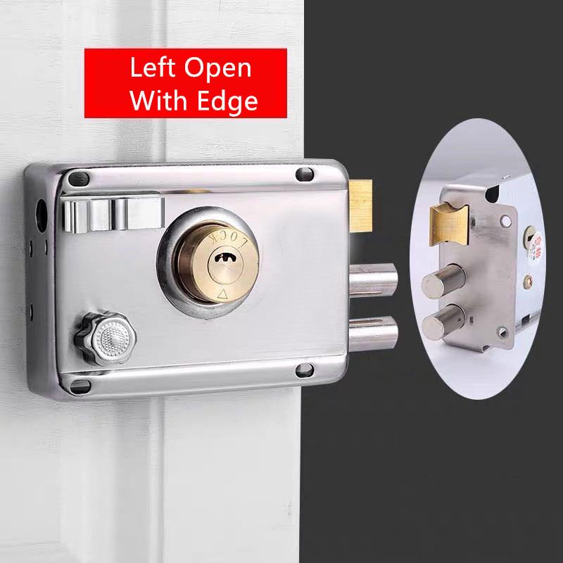 1Piece 2.0mm Thickness Exterior Iron Door Locks Insurance Anti-theft Security Lock Indoor Dormitory Gate Household Locker