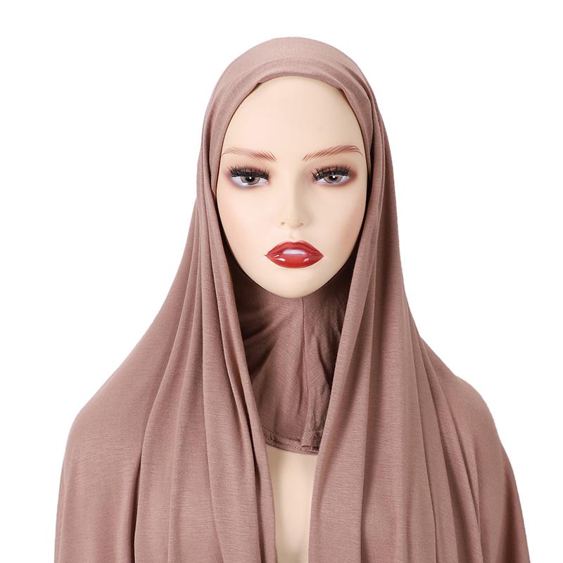 Full Cover Inner Muslim Jersey Hijab Instant Scarf Islamic Cap Head Wear Caps Underscarf Bone Bonnet Headcover Shawls