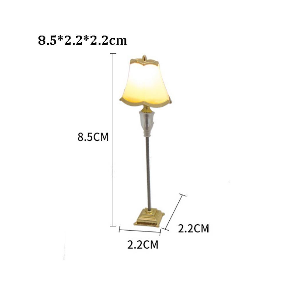 1:20 1:25 Floor Lamp Plastic Dollhouse Miniatures Accessories Toy  Children Gift