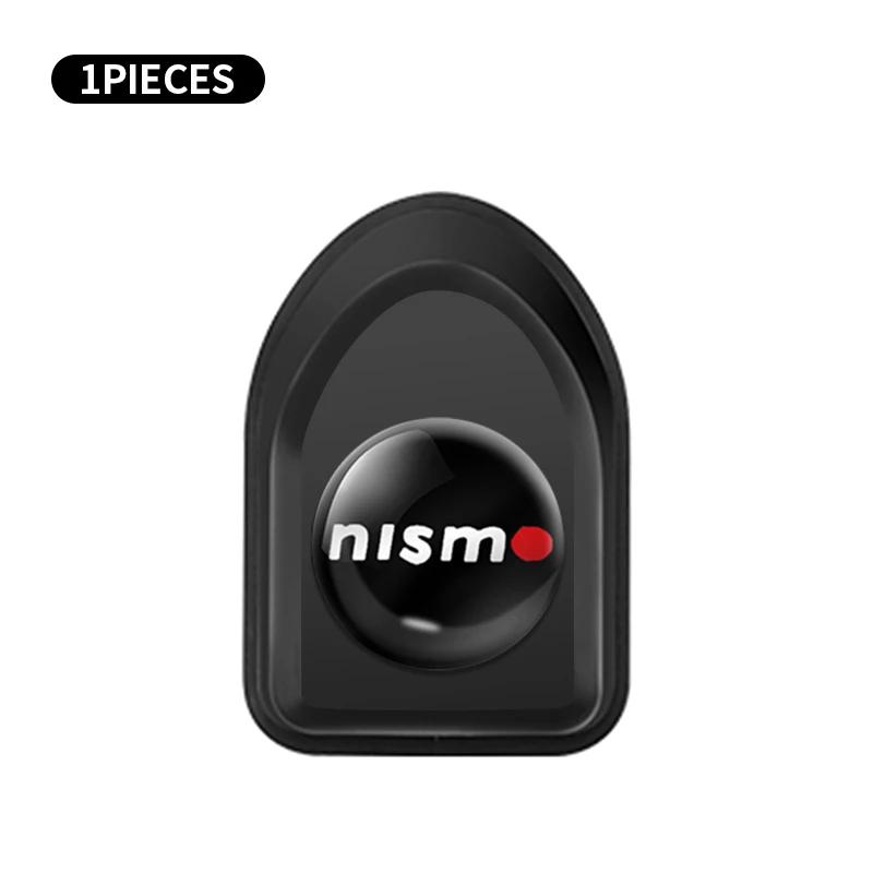 Fashion Mini Car Hooks Black Plastic Self Adhesive Invisible Hooks For Nissan Tiida Teana Skyline Juke X-trail Car Accessories