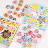 15PCS 3D Laser Sparkling Heart-shaped Animal Mobile Phone Case Decals Decoration Y2k Crystal Marbles Stickers