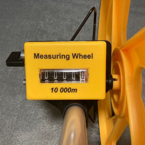 MONOW Walking Measure, Scale, Distance Measurement, Wheel, Analog, with Stand, Foldable, Measures up to 10,000m