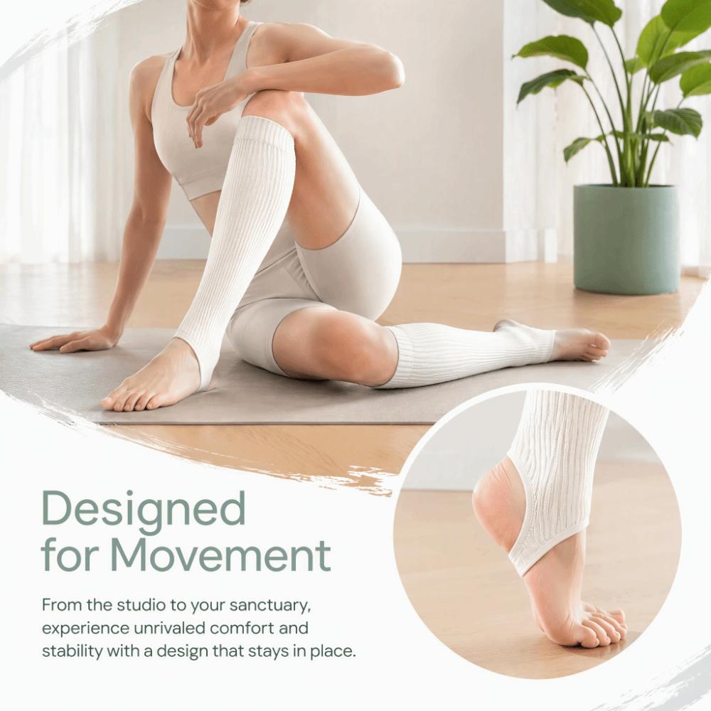 4pcs Over The Calf Knee High Stockings Open Toe Ribbed Knit Stockings Open Heel Stockings  For Women