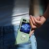 For Samsung Galaxy Z Flip7 FE 5G/Z Flip6 5G Hard PC Case Metal Ring Holder Anti-Slip Skin-Touch Phone Cover