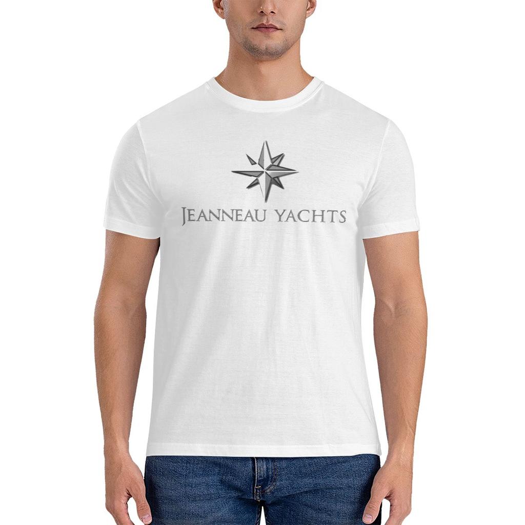 Jeanneau Yachts Korean Style Tshirtoutdoor Leisure Clean Surface Basic Tee