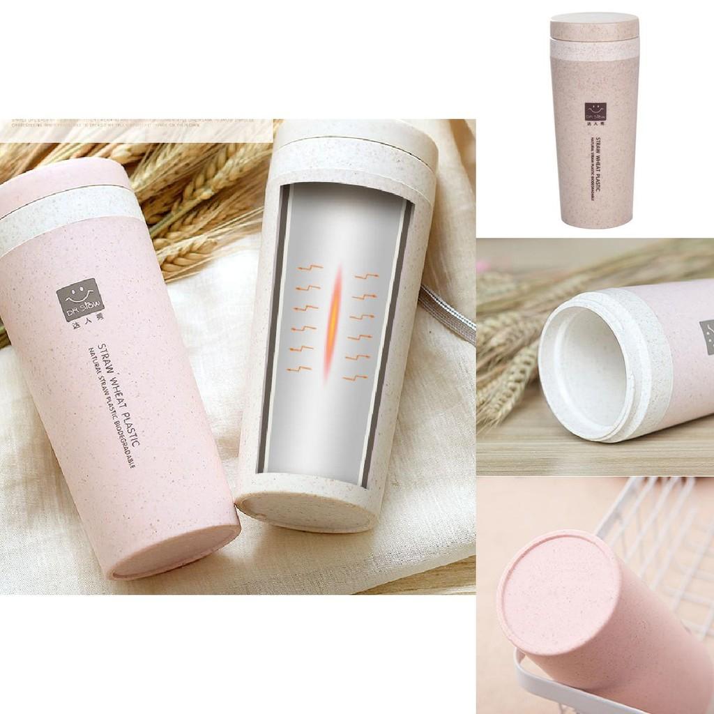 Chic And Durable Insulated Wheat Straw Mug Ideal For Gifts On Holidays And Special Events